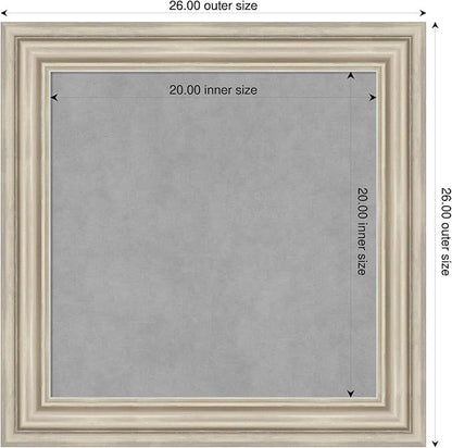 Amanti Art Silver Framed Magnetic Board 26x26 Medium Vision Board - Image 2