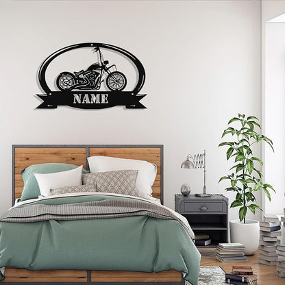 Custom Motorcycle Metal Sign Personalized Biker Name Signs Custom Garage - Image 3