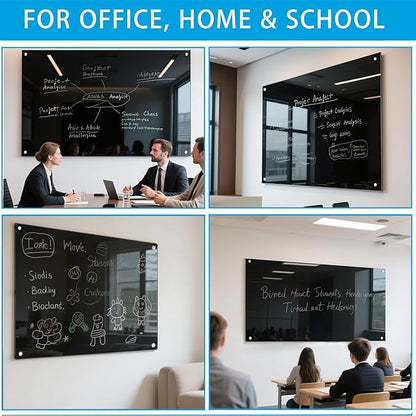 Glass Dry Erase Black Board - Image 6