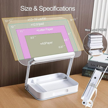 ZOEY Acrylic Book Stand for Reading Adjustable Book Holder - Image 2