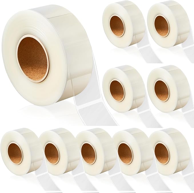 Zonon 750 Pcs Clear Labels Label Protector Clear Stickers Wafer Seals by Zonon