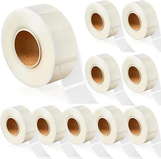 Zonon 2500 Pcs Clear Labels Label Protector Clear Stickers Wafer Seals by Zonon