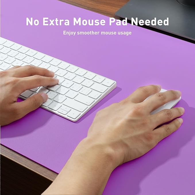 Aothia Leather Desk Pad Protector, Office Desk Mat, Large Mouse Pad, Non-Slip - Image 4
