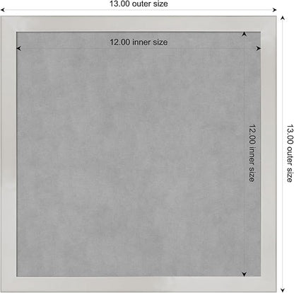Amanti Art Silver Framed Magnetic Board 13x13 X-Small Vision Board - Image 4