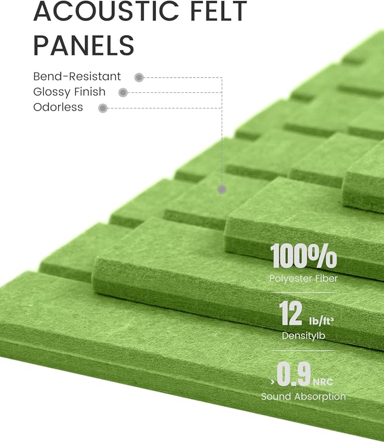 Fluxynara Large Felt Bulletin Board 48" x 36" Cork Board Alternative-12 Pack - Image 4