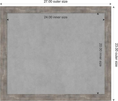 Amanti Art Silver Framed Magnetic Board 23x27 Medium Vision Board - Image 3