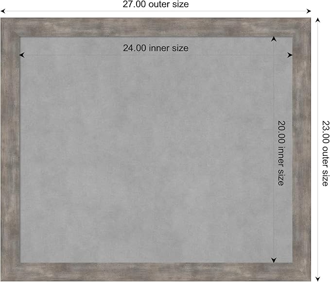 Amanti Art Silver Framed Magnetic Board 23x27 Medium Vision Board - Image 4