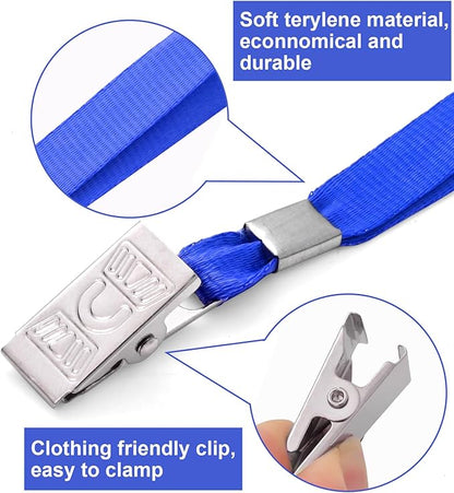 100 Pcs Lanyards for ID Badges and 100 Pcs Clear Name Tag Holders Reusable - Image 3
