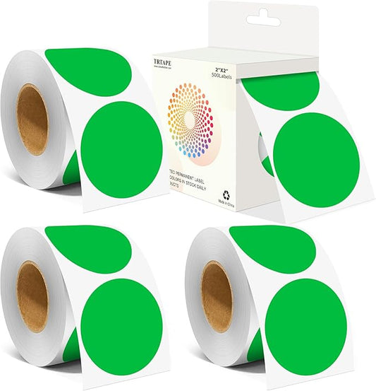2 Inch Color Coding Round Labels by Unknown