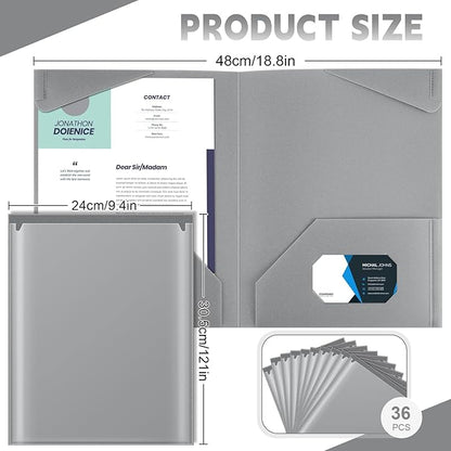Henoyso 36 Pcs Plastic Folders - Image 2