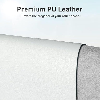 Aothia Leather Desk Pad Protector, Mouse Pad, Office Desk Mat, Non-Slip PU - Image 2