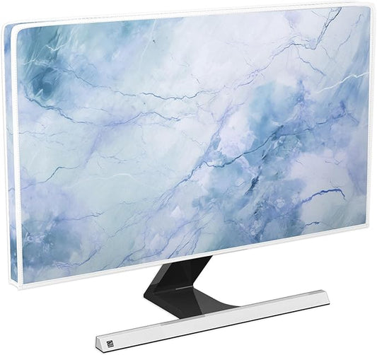 Baocicco Fashion Haze Blue Marble Computer Monitor Dust Cover 26, 28 Inch Full by Baocicco