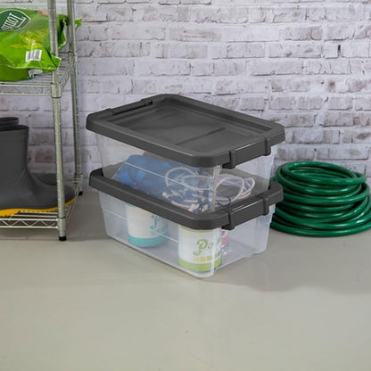 Sterilite 24-Pack Modular Stacker Box, Durable Clear Plastic Storage Bins - Image 7