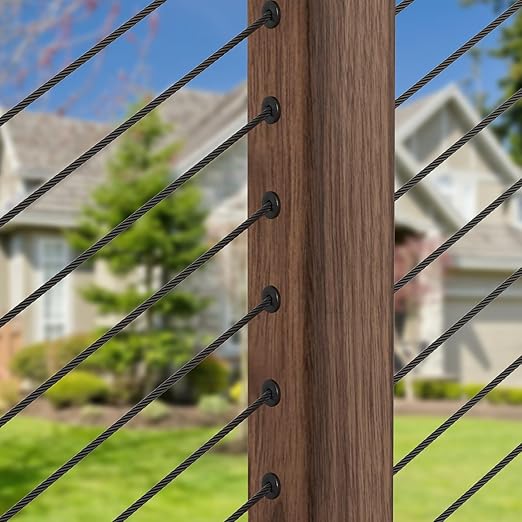 BLIKA 40 Pack 25 30 35 Degree Black Cable Railing Angle Beveled Protector - Image 3