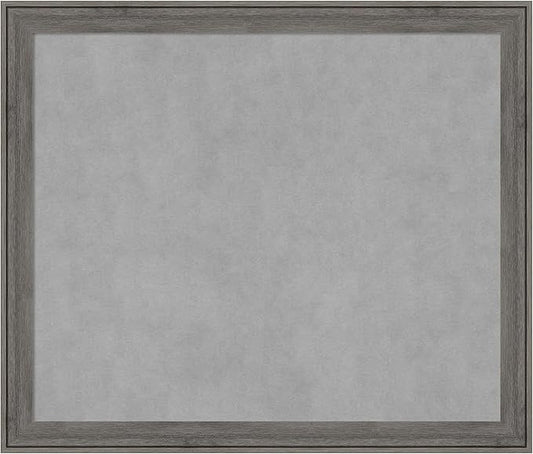 Amanti Art Grey Framed Magnetic Board 23x27 Medium Vision Board by AmantiArt