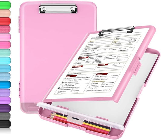 Sooez Clipboard with Storage, High Capacity Nursing Clipboards with Pen Holder by Sooez