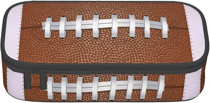 American Football Ball Texture Pencil Case Big Capacity Storage Pencil Pouch - Image 2