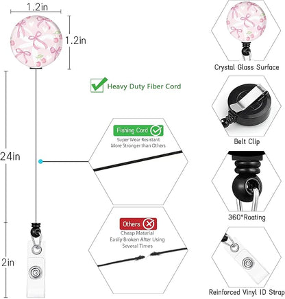 Cute Bow Lanyards for ID Badges, Badge Holder - Image 6