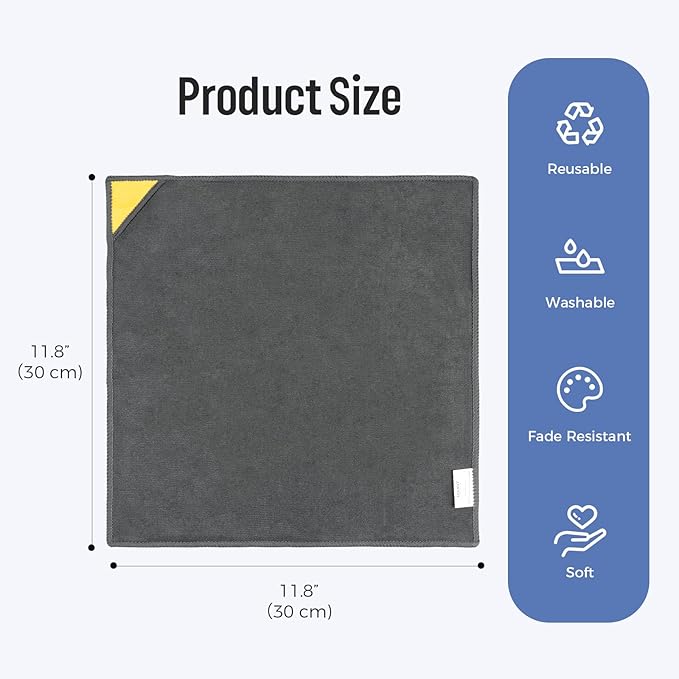 loukin 4 Pack Magnetic Whiteboard Cleaning Cloth, Dry Erase Cleaning Cloth - Image 6