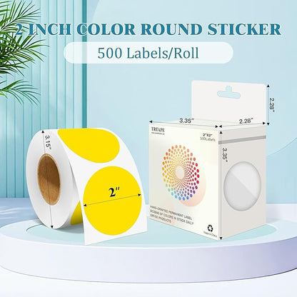 2 Inch Round Color Coding Labels - Image 2