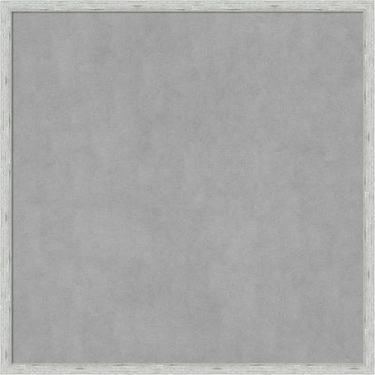 Amanti Art Silver Framed Magnetic Board 25x25 Medium Vision Board by AmantiArt