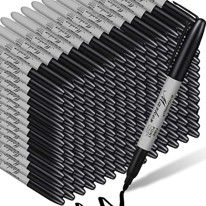 Thenshop 500 Pack Black Permanent Markers Bulk by Thenshop
