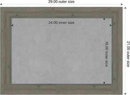 Amanti Art Grey Framed Magnetic Board 21x29 Medium Vision Board - Image 3