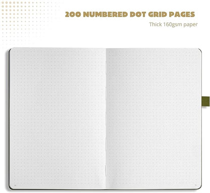 VIVID SCRIBBLES Bullet Dotted Journal – 160gsm No Bleed Thick White Paper – 200 - Image 6