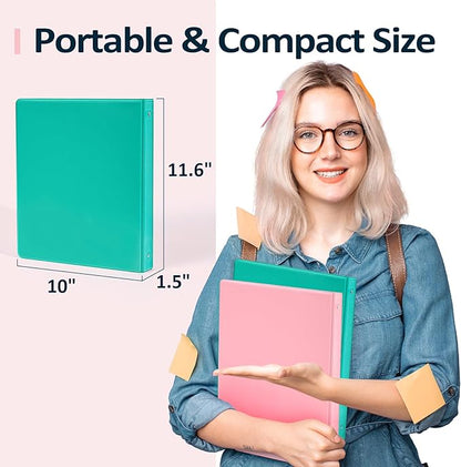 BinderX Extra Durable 3 Ring Binder, Round Ring 2 Inch Binders, Fits 450 Sheets - Image 6
