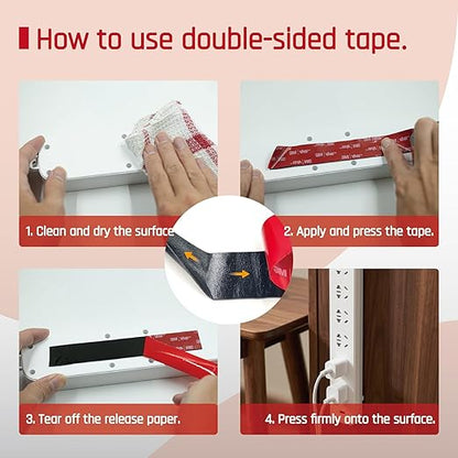 Double Sided Tape Heavy Duty Mounting Tape 1 in x 15.4 ft, Made of 3M VHB 5952 - Image 4