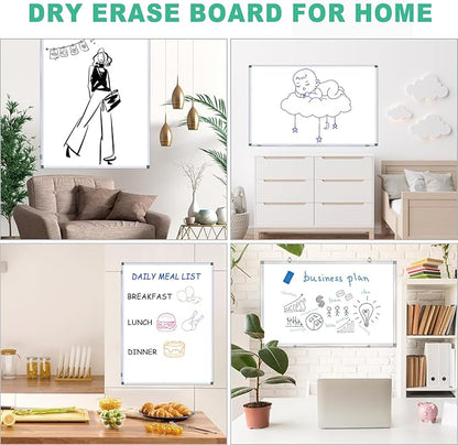 H-Qprobd 4' x 3' Whiteboard Dry Erase White Board - Image 4