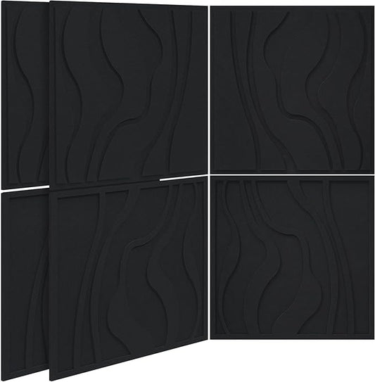BUBOS Large Acoustic Panels, Self-adhesive Sound Absorbing Panels Decorative by BUBOS