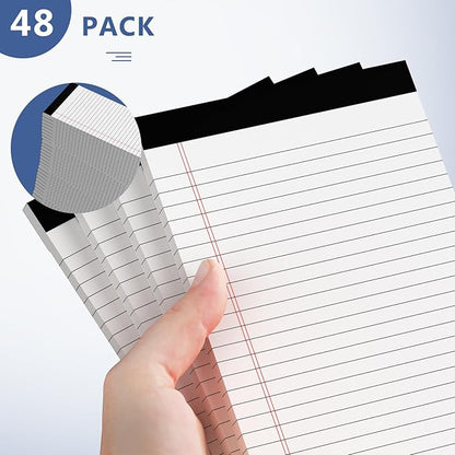 Nichela 5" x 8" Note Pads 48 Pack of Legal Pads 30 Sheets Notepad College Ruled - Image 6