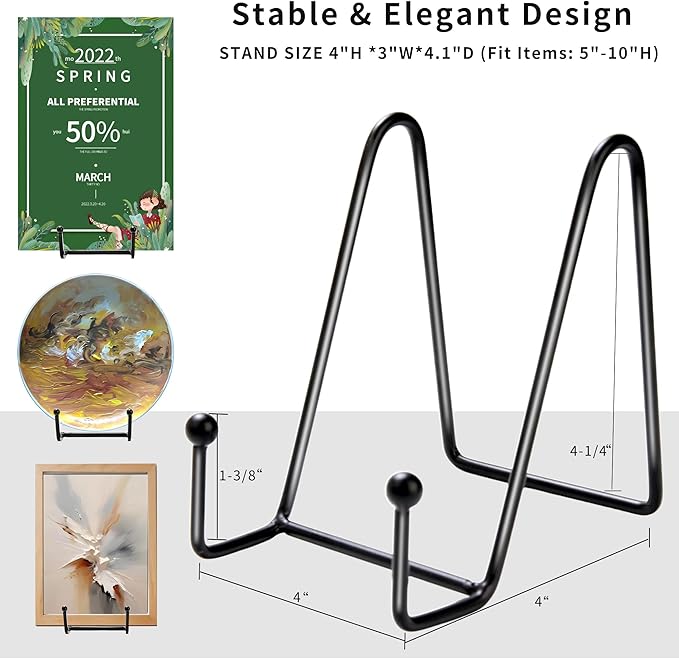 Birity 32 pcs 4.5in Plate Stands - Image 2
