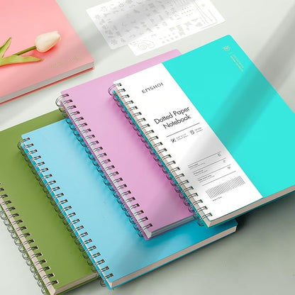 EMSHOI A4 Spiral Notebook Bullet Dotted journal, 11.2" X 8.27", 300 Pages/150 - Image 7