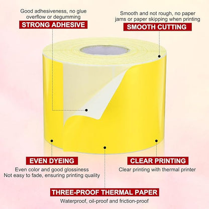 PATIKIL 3 x 5 Inch Rectangle Inventory Color Coding Labels 1 Roll, Square - Image 3