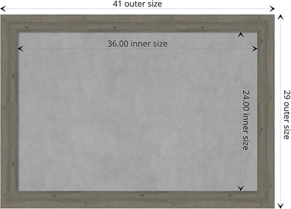 Amanti Art Grey Framed Magnetic Board 29x41 Large Vision Board - Image 4