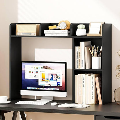 Tangkula Desktop Bookshelf, Countertop Storage Hutch - Image 2