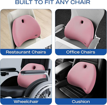 Skechers Lumbar Support Pillow for Office Chair, Memory Foam Lumbar Pillow - Image 6