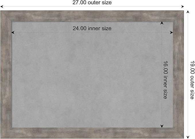 Amanti Art Silver Framed Magnetic Board 19x27 Medium Vision Board - Image 4