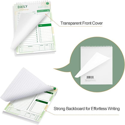 To Do List Notebook Daily Planner A5 CheckList Pad 52 Sheets, 5.9" x 8.2" Daily - Image 3