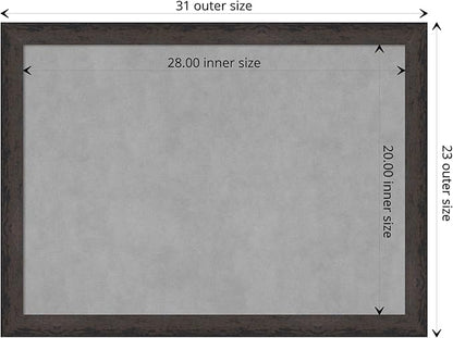 Amanti Art Black Framed Magnetic Board 23x31 Medium Vision Board - Image 4