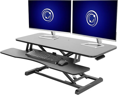 VIVO 42 inch Desk Converter, K Series, Height Adjustable Sit to Stand Riser by VIVO
