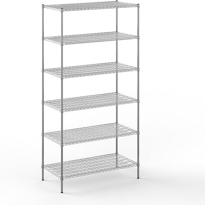 Regal Altair 24" Deep x 48" Wide x 96" Height Wire Shelving Kit | 6-Tier | NSF by Regal+Altair