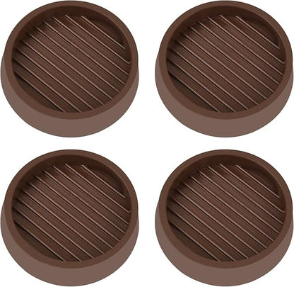 VOCOMO 2X2 Round Rubber Caster Cups, Non Slip Furniture Pads, Anti-Slip Gripper by VOCOMO