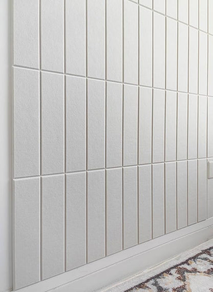 DECORITA White Felt Bulletin Board Tiles | Modern Cork Board Alternative | - Image 7