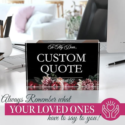 Personalized Gifts, Custom Quote Block Letter Board, Crystal-Clear Acrylic - Image 5