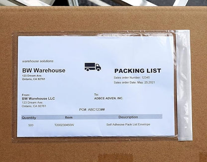 Premium 6''x10'' Packing List Envelope, Tailored Size - Image 3