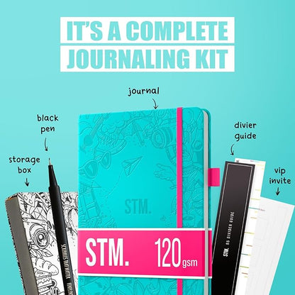 Bullet Dotted Journal Dot Grid Notebook | A5 Daily Journaling Notebooks - Image 2