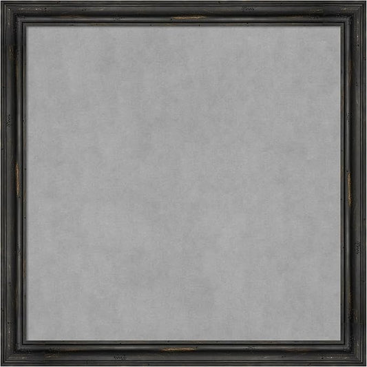 Amanti Art Black Framed Magnetic Board 27x27 Medium Vision Board by AmantiArt